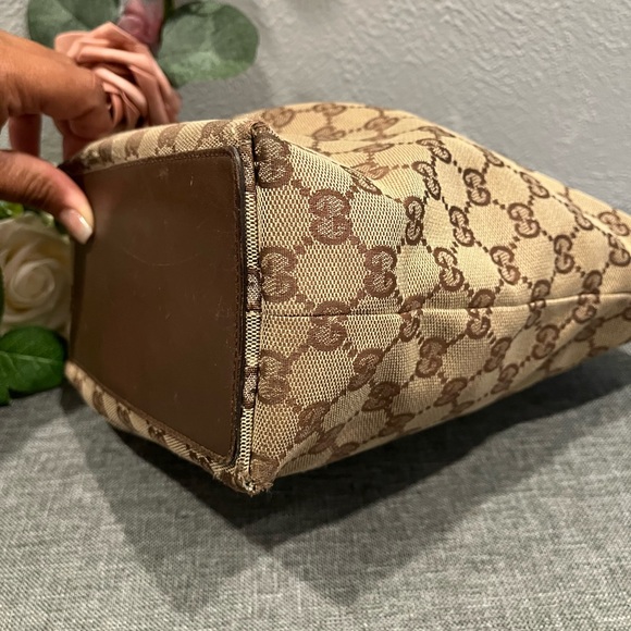 GUCCI CANVAS SIGNATURE MINI SHOPPER TOTE - Picture 11 of 12